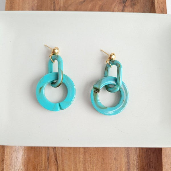 Cora Earrings - Torquoise