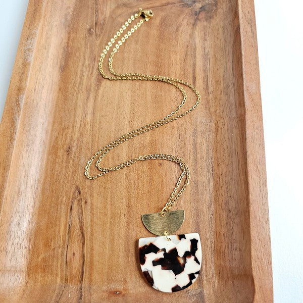 Harper Necklace - Cowhide