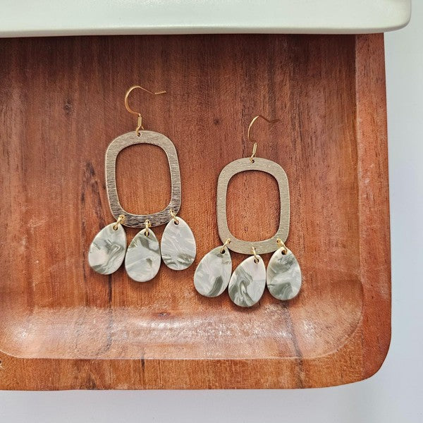 Ophelia Earrings - Sage