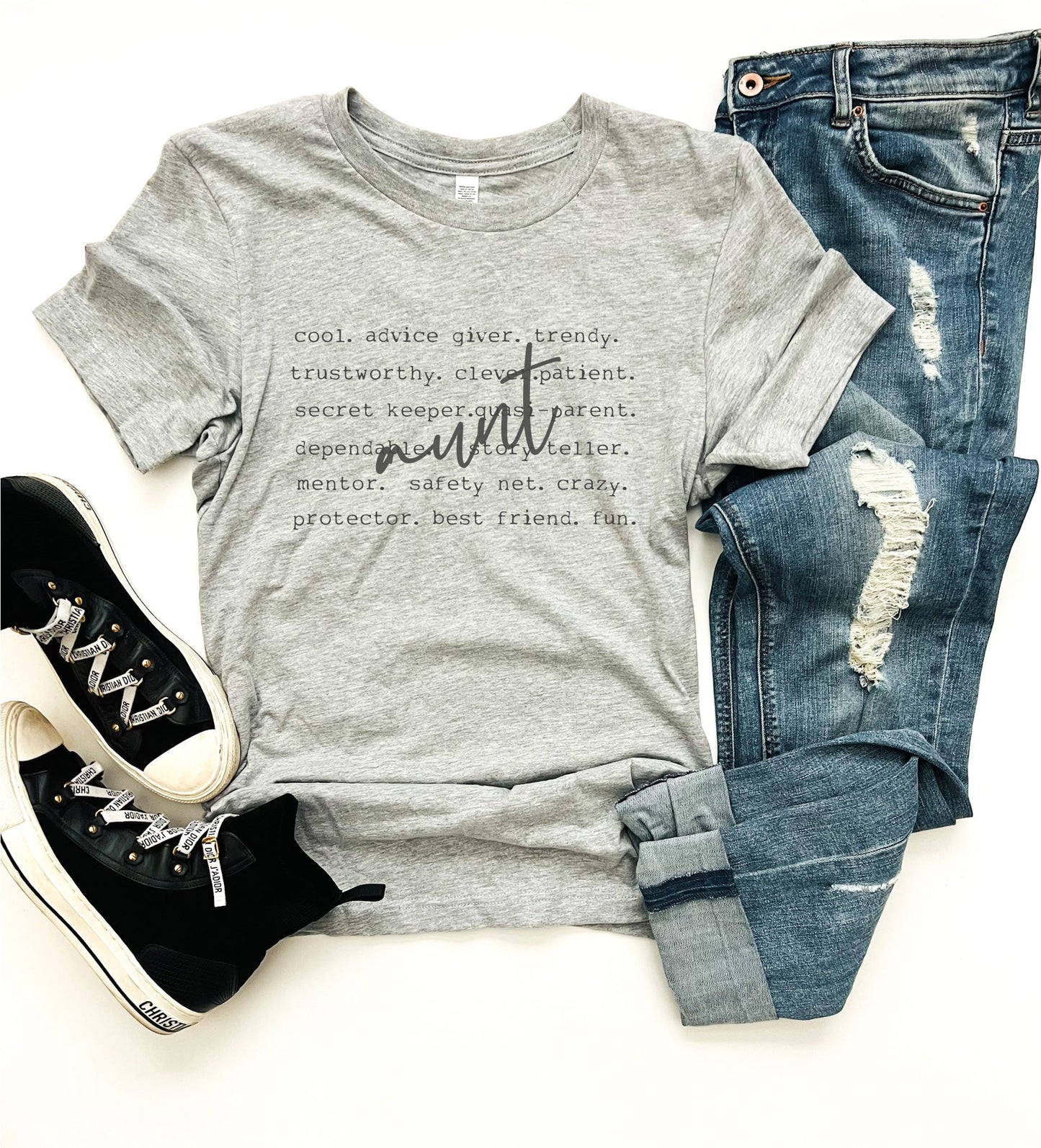 Aunt - Word Design Tee or Sweatshirt