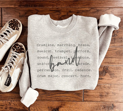 Band - Word Design Tee or Sweatshirt