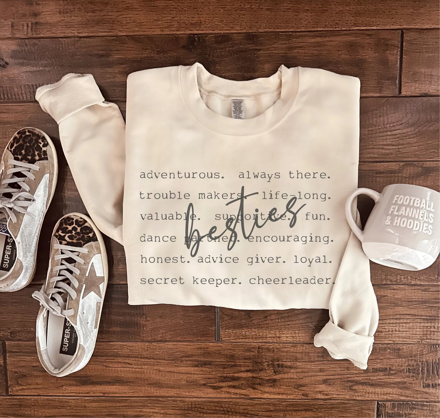 Besties - Word Design Tee or Sweatshirt