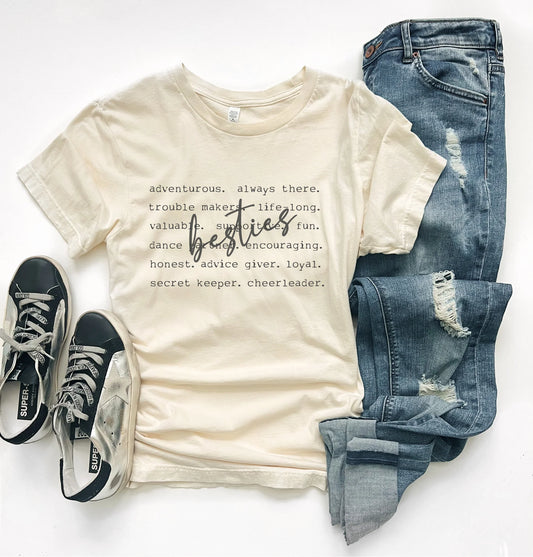 Besties - Word Design Tee or Sweatshirt