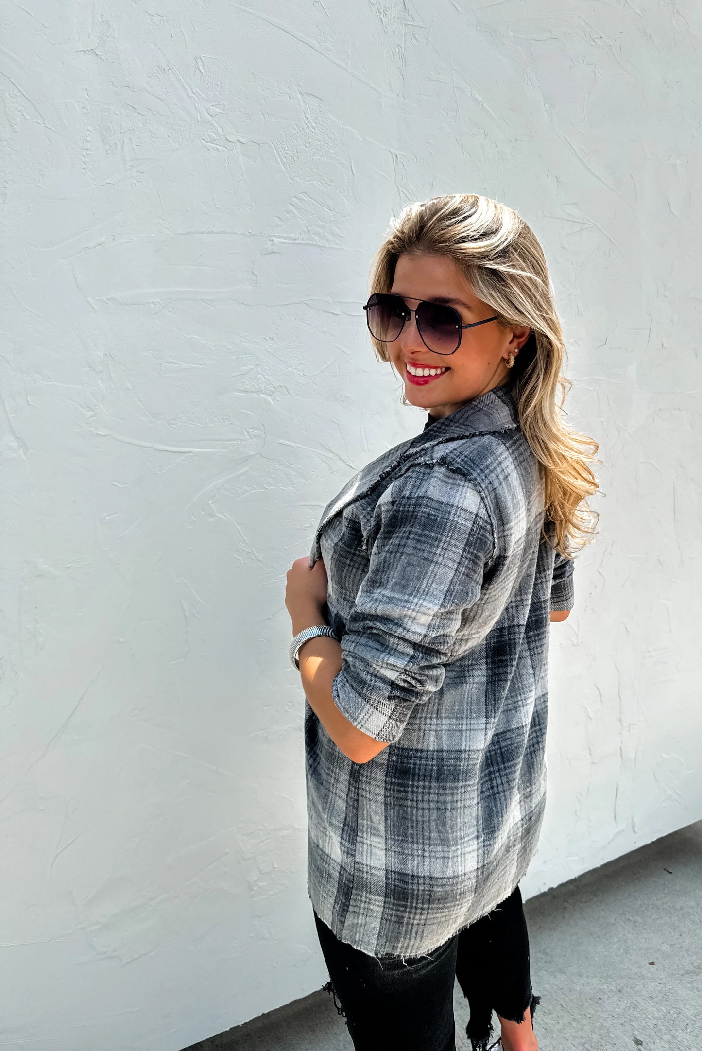 PREORDER- PULL IT TOGETHER FALL PLAID BLAZER