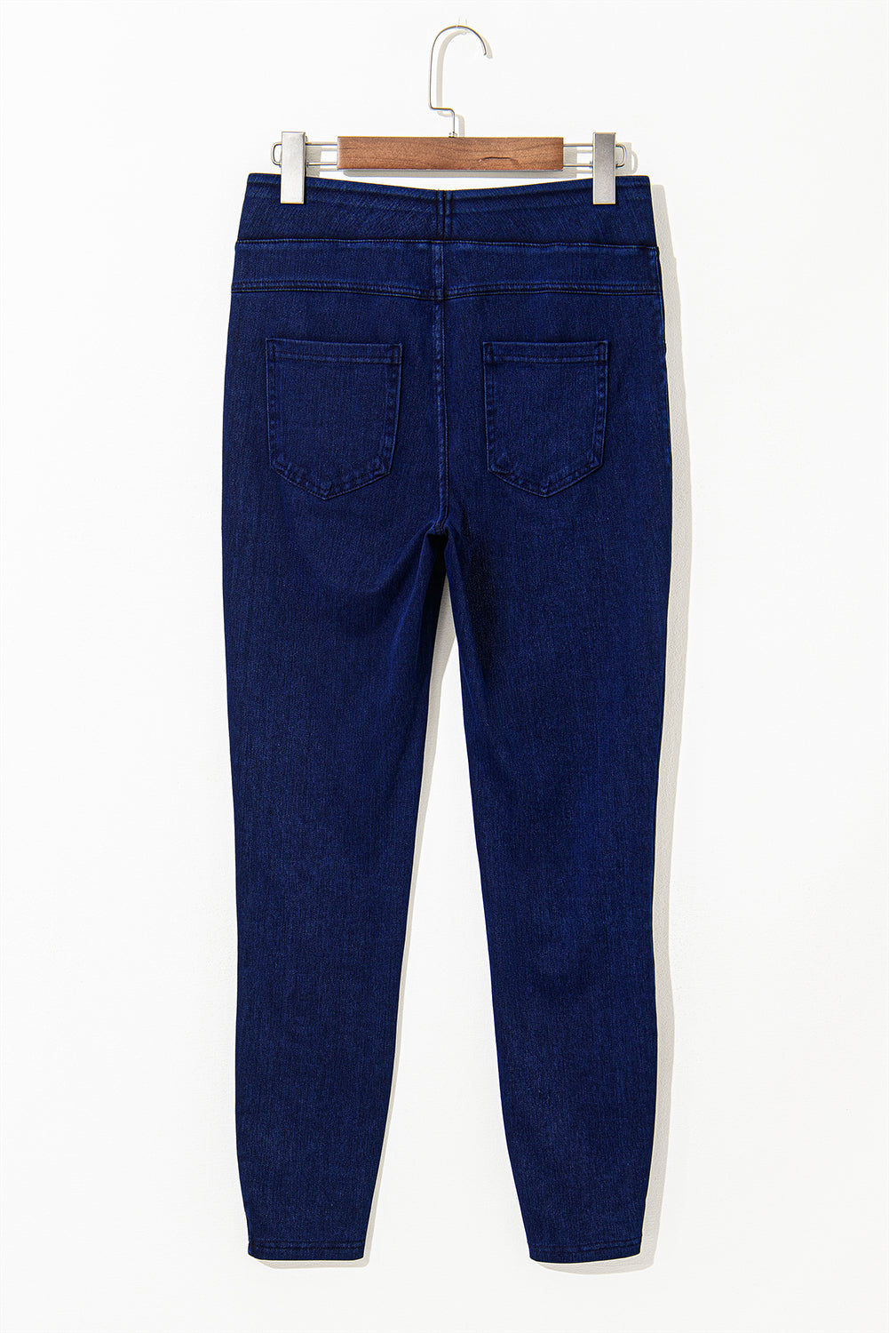 Ashleigh Casual Blue Back Pocket Stretchy Denim Leggings