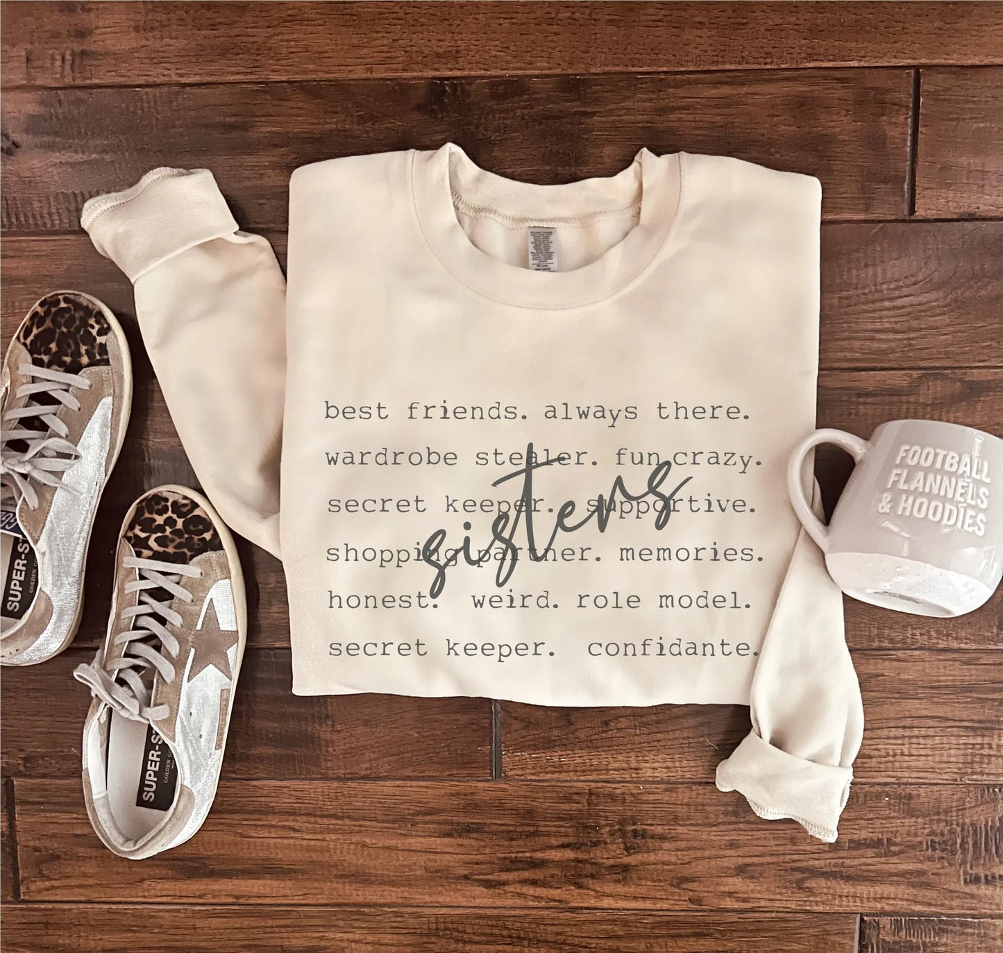 Sisters - Word Design Tee or Sweatshirt