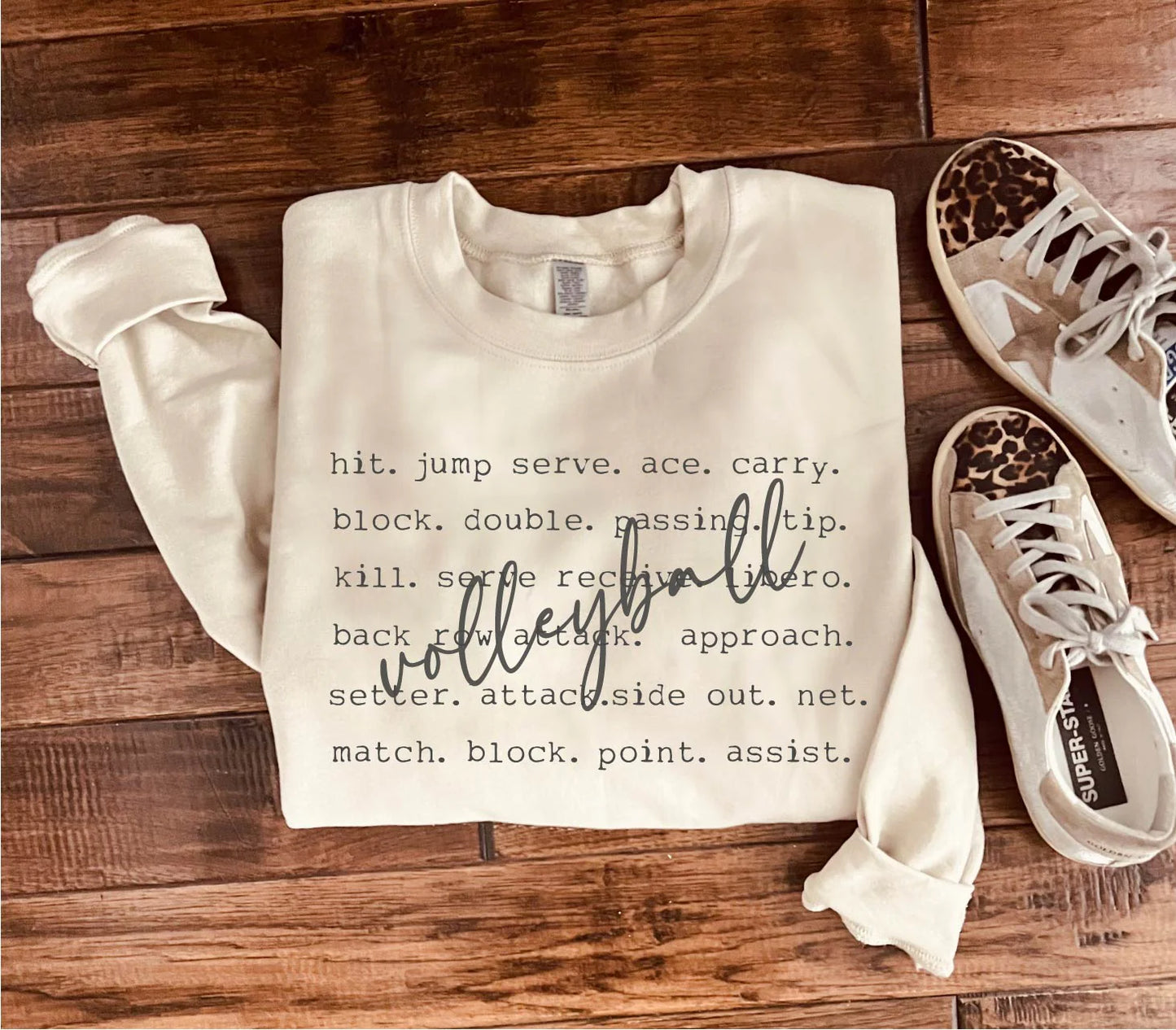 Volleyball - Word Design Tee or Sweatshirt